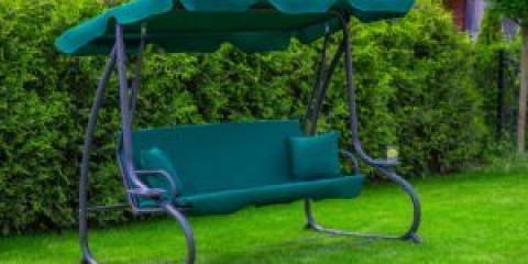 Diy oprava zahradních houpaček: oprava, tahání markýzy